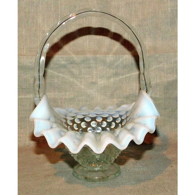 Fenton Hobnail Basket Chairish