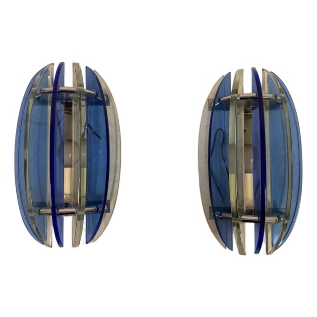 Mid-Century Italian Wall Sconces from Veca, 1960s, Set of 2 For Sale