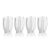 Pesaro Stripe Glasses - Clear, Set of 4 For Sale - Image 4 of 4