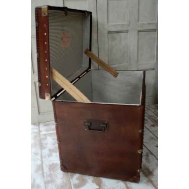 Late 19th Century Antique Travel Trunk from Maison Armand Bega, 1878 For Sale - Image 5 of 8