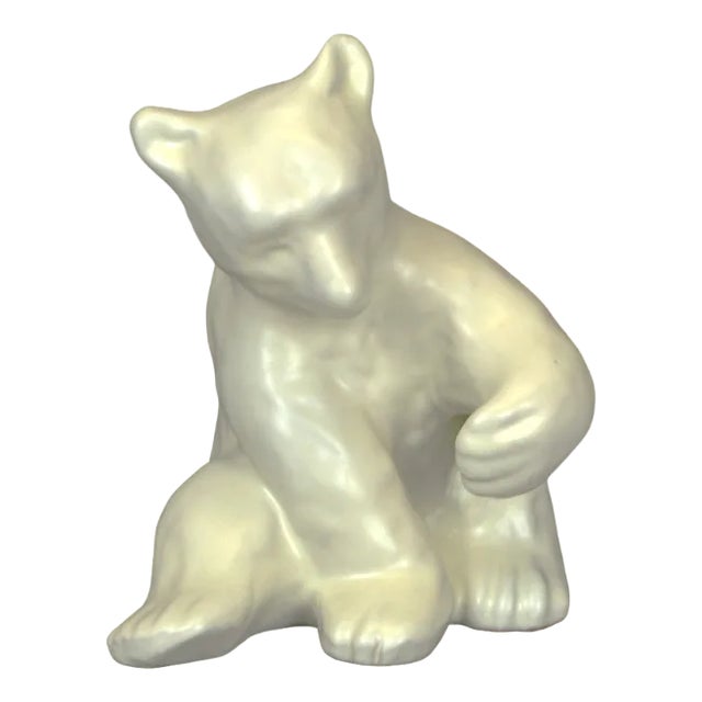 Polar Bear Figureine by Vicke Lindstrand for Upsala Ekeby, 1940s For Sale