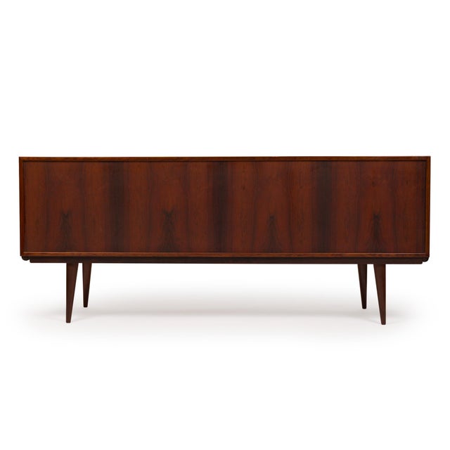 Vintage Danish Mid-Century Omann Jun Møbelfabrik Model 18 Rosewood Credenza 1960s For Sale - Image 11 of 11