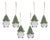 Terra Cotta Gnome with Pine Tree Hat Ornament (Set of 6) For Sale