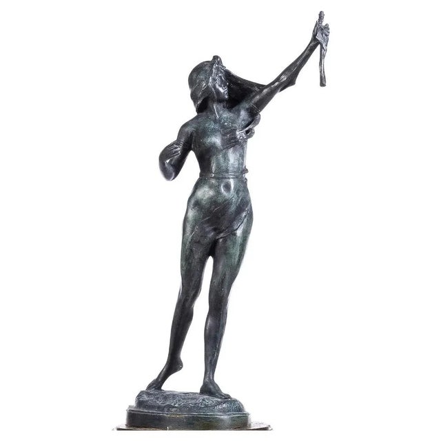 François Rude, Female Figure, Bronze Sculpture For Sale - Image 9 of 9