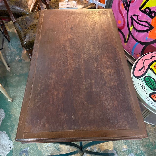 Wood 19th Century French Wood and Brass Sculptural Desk For Sale - Image 7 of 8