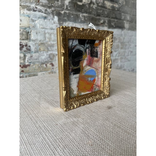 Small Abstract in Gold Frame For Sale - Image 4 of 5