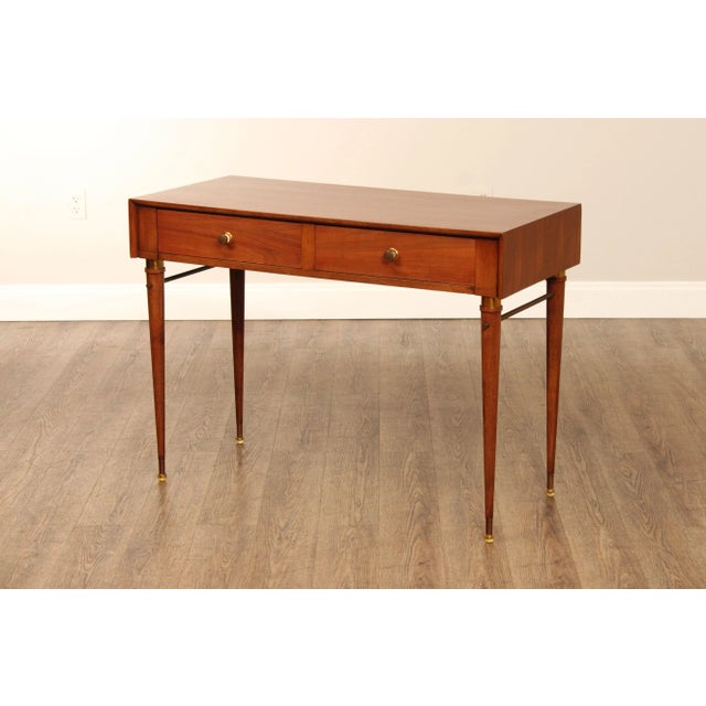 Mid 20th Century Mid-Century Modern Walnut Writing Desk For Sale - Image 9 of 12