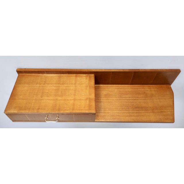 Beech and Durmast Wall-Mounted Console Table, Italy, 1950s For Sale - Image 10 of 17