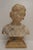 Antique Art Nouveau Carved Alabaster Bust, 1920s For Sale - Image 8 of 10
