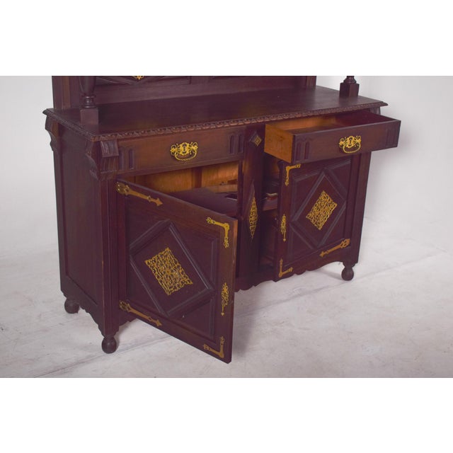 Antique Dutch Cabinet with Brass Fittings, 1800s For Sale - Image 4 of 15