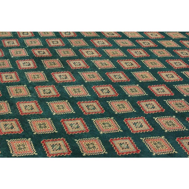 1980s 1980s 1980s Vintage Bokhara Wool Rug -10′8″ × 14′1″ For Sale - Image 5 of 8