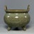15th Century & Earlier Antique Chinese Official‑Style Celadon Porcelain Tripod Censer Incense Burner For Sale - Image 5 of 8
