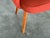 1950s Eero Saarinen for Knoll Executive Armchair With Wood Legs - All Original - Red For Sale In Atlanta - Image 6 of 8