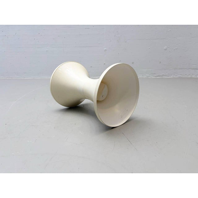 White Tam Tam Stool by Henry Massonnet for Stamp, France, 1960s For Sale - Image 8 of 16