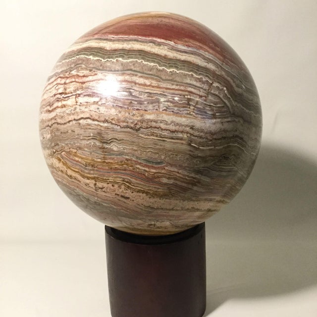 Large Polished Striped Onyx Sphere Chairish