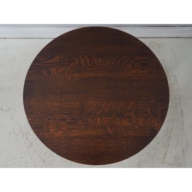 Mission Stickley Harvey Ellis Mission Oak Lamp Table For Sale - Image 3 of 14