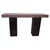 Stunning 3.5” thick clear cracked resin console with espresso stained legs. Andrianna Shamaris. The Leader In Modern...