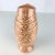 Mid Century Modern Vintage Pink & Gold Ceramic Swirl Vase For Sale - Image 9 of 9