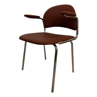 Vintage Terracotta Desk Chair from Kovona, Former Czechoslovakia, 1980s For Sale