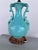 Vintage Art Deco Turquoise Ceramic Urn Shape Lamp For Sale In West Palm - Image 6 of 7