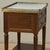 French Louis XVI Mahogany Carrara Marble Top End Table For Sale - Image 10 of 10
