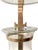 French Vintage Chapman & Myers Style Brass and Glass Hurricane Wall Sconces – Pair of Mid-Century Lantern Candle Holders For Sale - Image 3 of 17