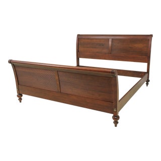 Ethan Allen British Classics King Size Sleigh Bed For Sale