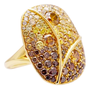 The Loch Fancy Colored Diamonds Simon Ardem New York Fall Collection Ring
