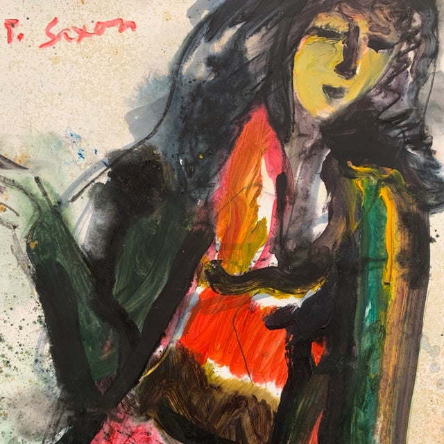 Artist: Phil Saxon Works on paper unframed , stunning collection currently available Figurative works on paper