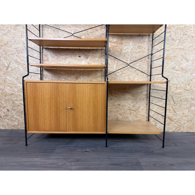 Mid-Century Ash Shelf Wall Unit from WHB Germany, 1960s For Sale - Image 12 of 18