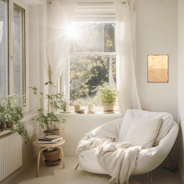 Beige The Window 317 - Modern Resin Beige Minimalist Original Artwork by Ricky Hunt For Sale - Image 8 of 9