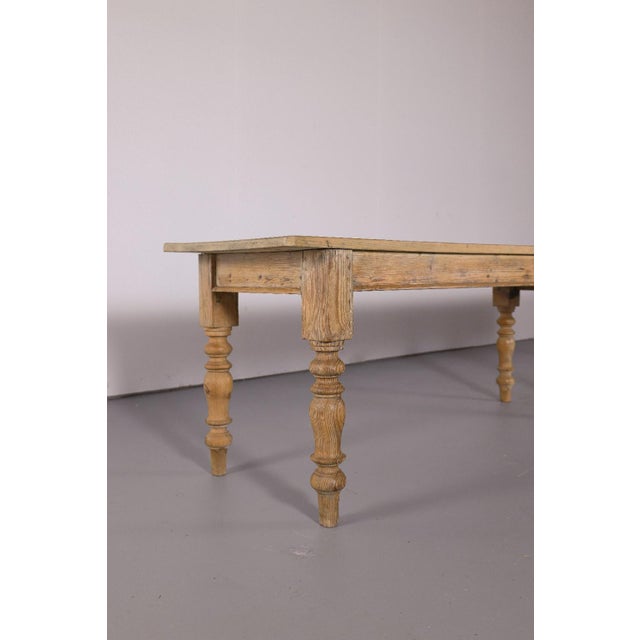 Monumental Antique English Pine Harvest Table | 12.5 Feet | Circa 1880 For Sale - Image 4 of 10