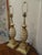 Vintage Gilt and Pickled Wood Carved Lamps - a Pair For Sale In Los Angeles - Image 6 of 9