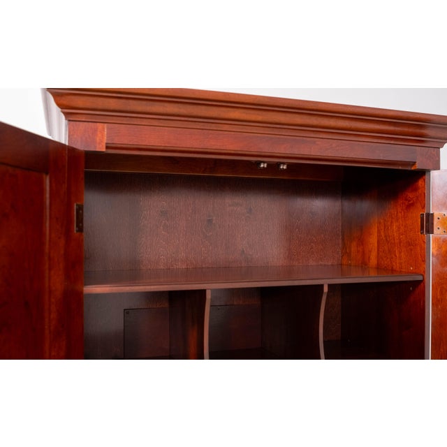 1990s Pennsylvania House Cherry Fitted Interior Bedroom Armoire For Sale - Image 5 of 18