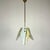 Mid-Century Italian Pendant Light in Brass and Glass, 1950s, in Very Good conditions. Designed 1950 to 1959 Up to 250V...