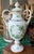 Ceramic Large Herend Hungarian Porcelain Chinese Bouquet Urn - 14.5” Green For Sale - Image 7 of 7