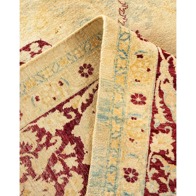 Mogul, One-of-a-Kind Hand-Knotted Area Rug in Light Blue, 9' 2" x 11' 10" For Sale In New York - Image 6 of 8
