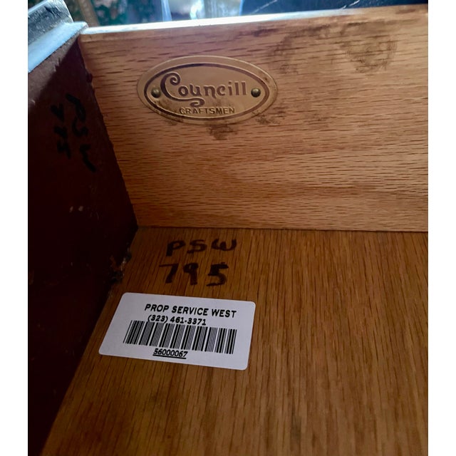 Late 20th Century Councill Craftsmen Chippendale Revival Mahogany Lowboy Chest With Ball-and-Claw Feet For Sale - Image 9 of 10