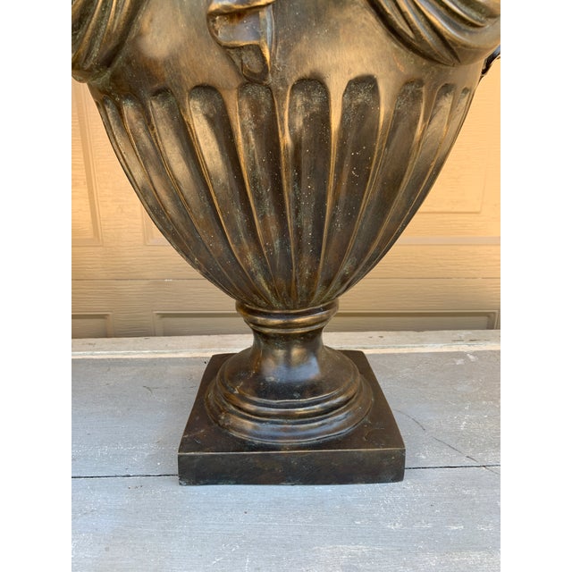 20th Century Monumental Neoclassical Covered Urns Attributed to Maitland Smith, Pair For Sale - Image 10 of 14