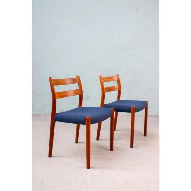 Danish Model No. 84 Chairs in Teak by Niels Otto Möller, 1960s, Set of 2 For Sale - Image 11 of 18