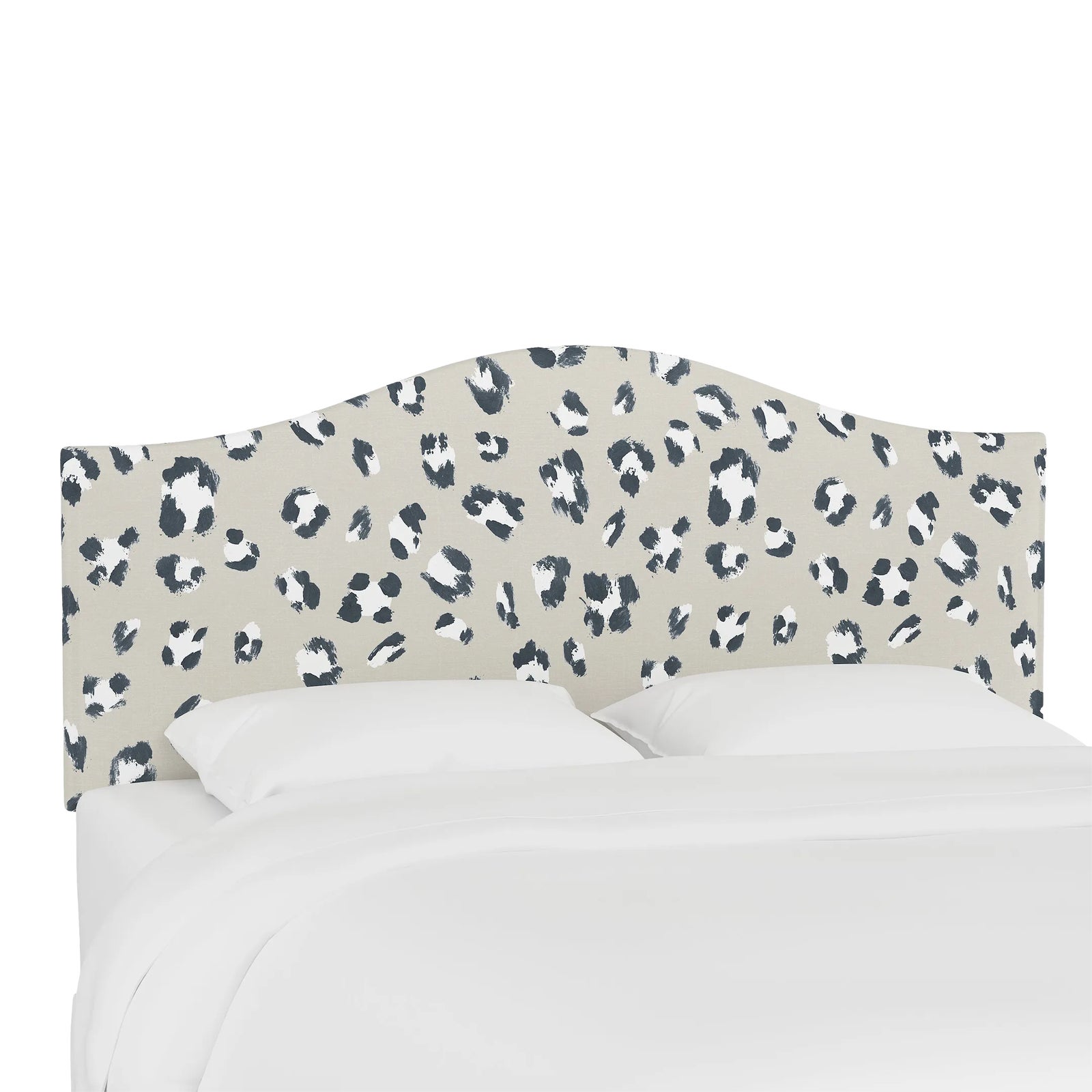 Kenmore Headboard in Ivory Brush Cheetah, Full Chairish