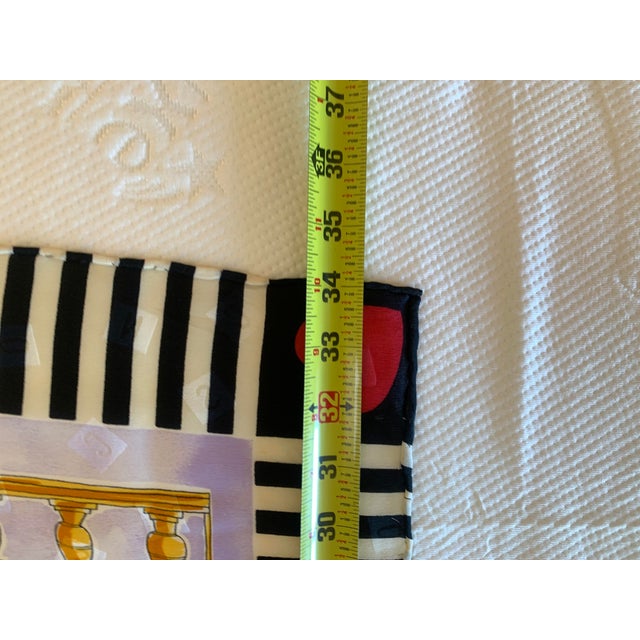Vintage Moschino Silk Scarf For Sale In Los Angeles - Image 6 of 7