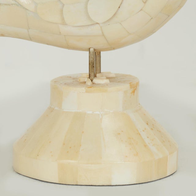 White Vintage Pair of Anglo Indian Bone Birds For Sale - Image 8 of 13