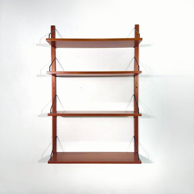 Vintage One Bay Teak Wall Unit by Poul Cadovius, 1960s For Sale - Image 4 of 8