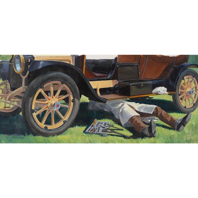 Mid 20th Century Oil Painting Robert Levin, Framed For Sale - Image 4 of 12