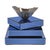 Blue Sapphire Set of 3 Mirrored Platforms For Sale - Image 8 of 9