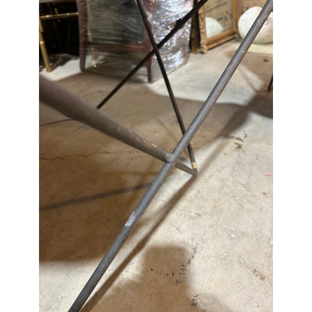 1970s Pair of Metal Butterfly Chairs With Gray Seats For Sale - Image 4 of 8
