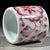 Late 20th Century Underglaze Red Porcelain Thumb Ring With Floral Motif For Sale - Image 5 of 9