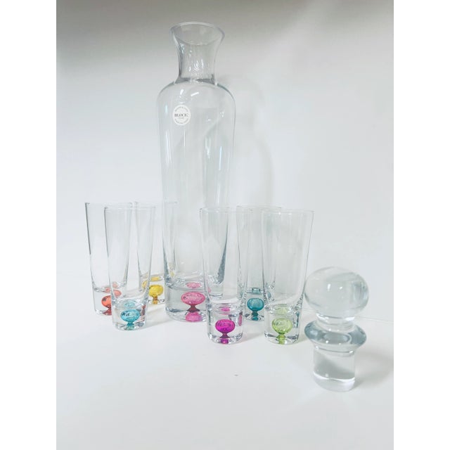 Add a pop of color to your bar with this fun and funky vintage bar service set straight from the 80’s. This set is mouth...
