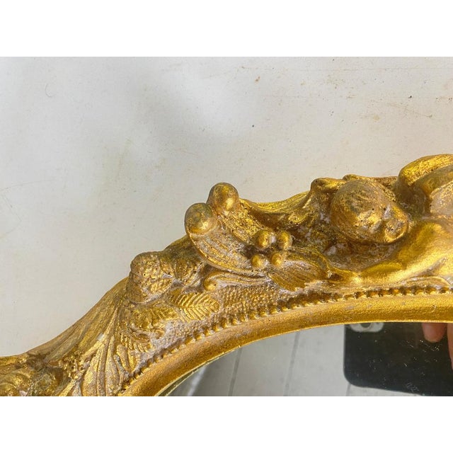 Mirrors in Gilt Resin, 20th Century, Set of 2 For Sale - Image 6 of 16